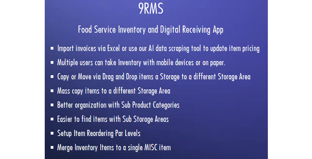 9RMS Features